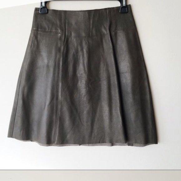 Zara Dresses & Skirts - Zara | 100% Sheep leather skirt